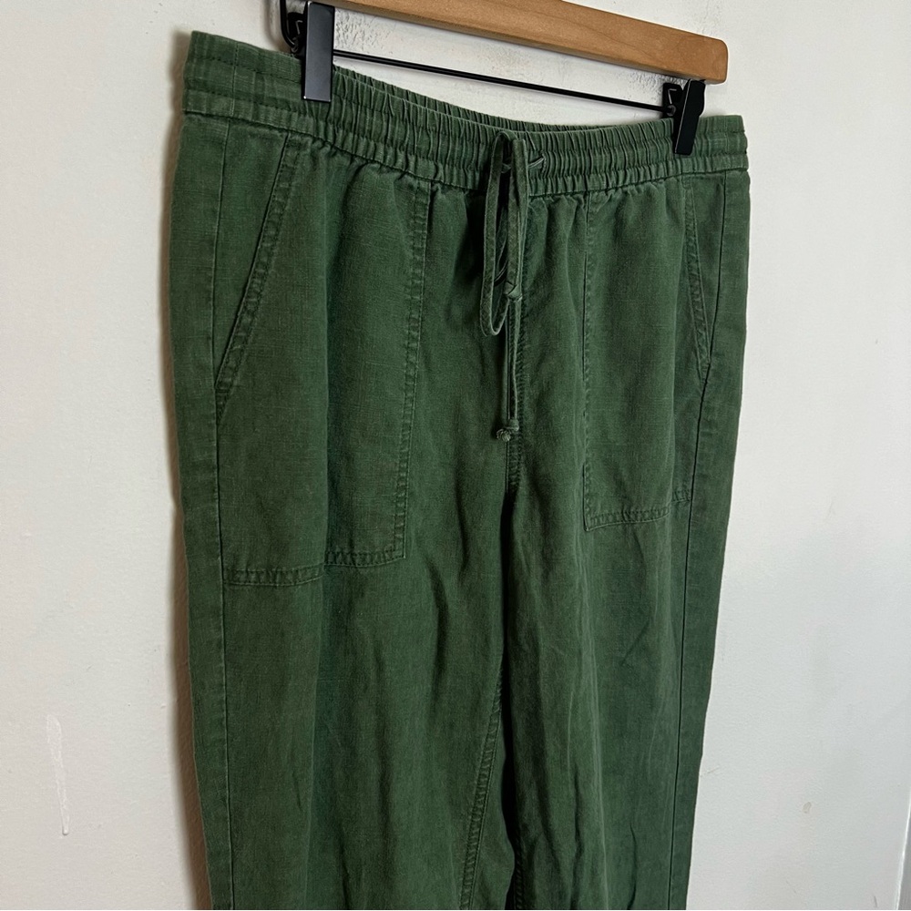 J. CREW- Seaside Pant in Linen Blend Casual Pull On Travel Lightweight Resort - Picture 3 of 7